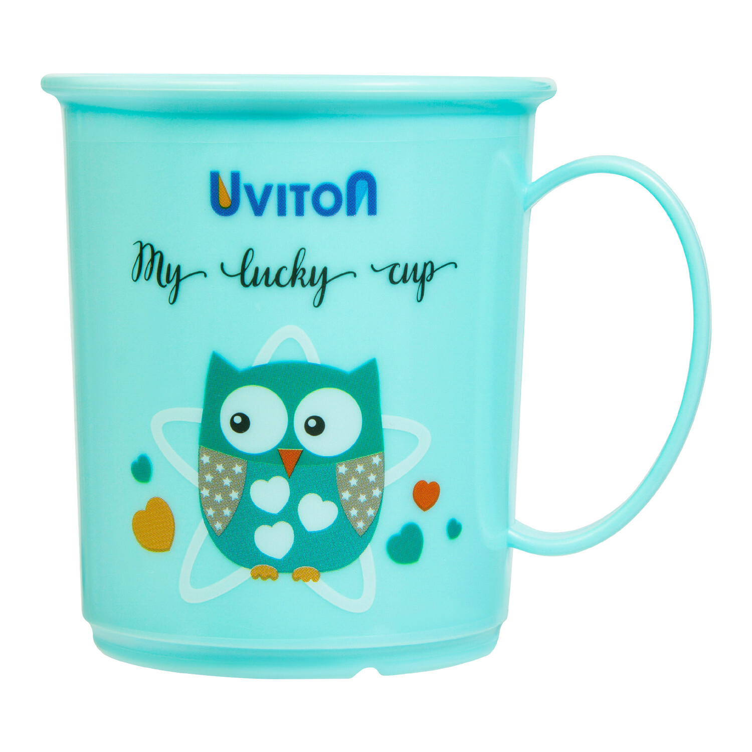 Кружка с ручкой для самостоятельного питья (бирюзовый) Кружка с ручкой для самостоятельного питья (бирюзовый)