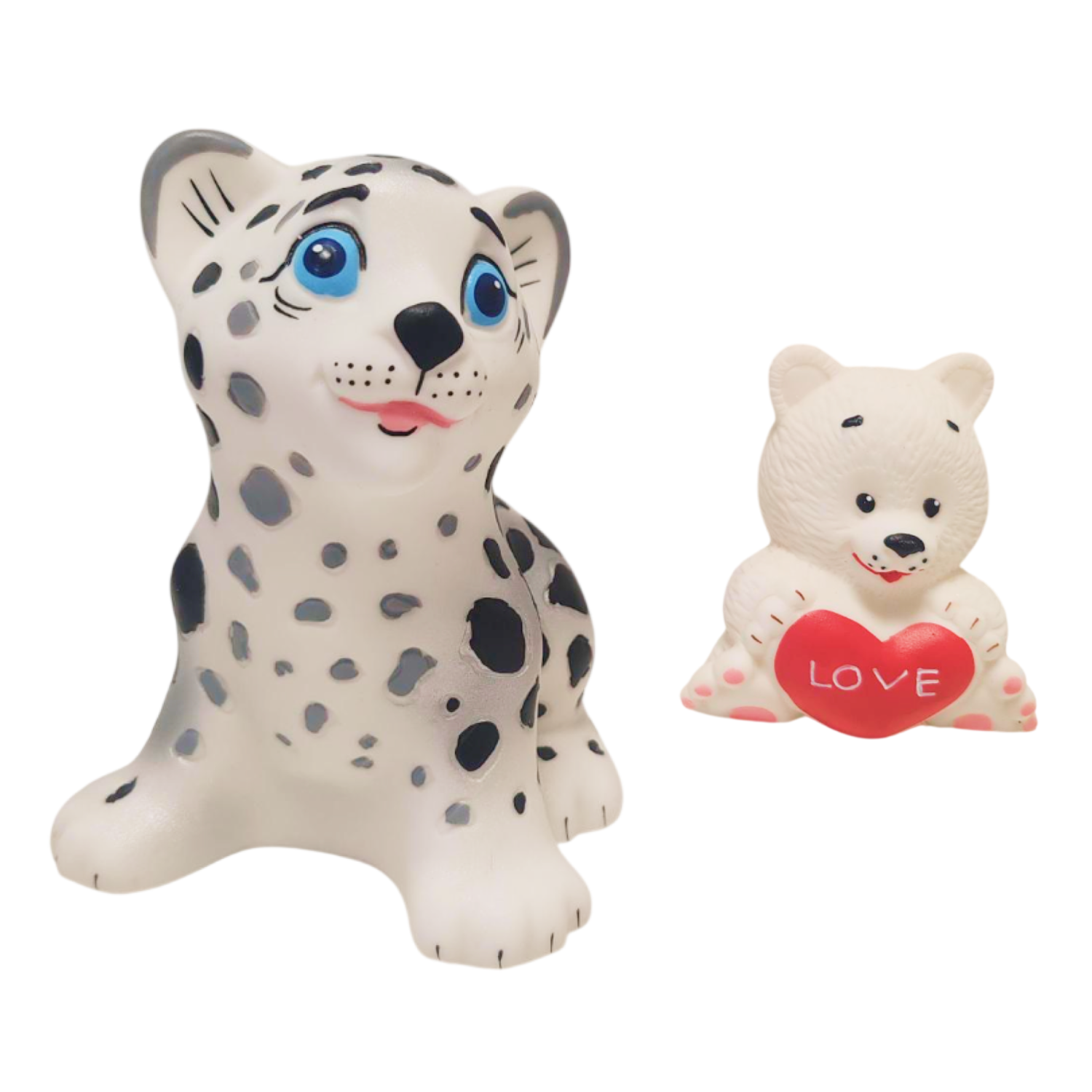 Игрушка для купания Мишка и снежный барс (2шт.) Игрушка для купания Мишка и снежный барс (2шт.)