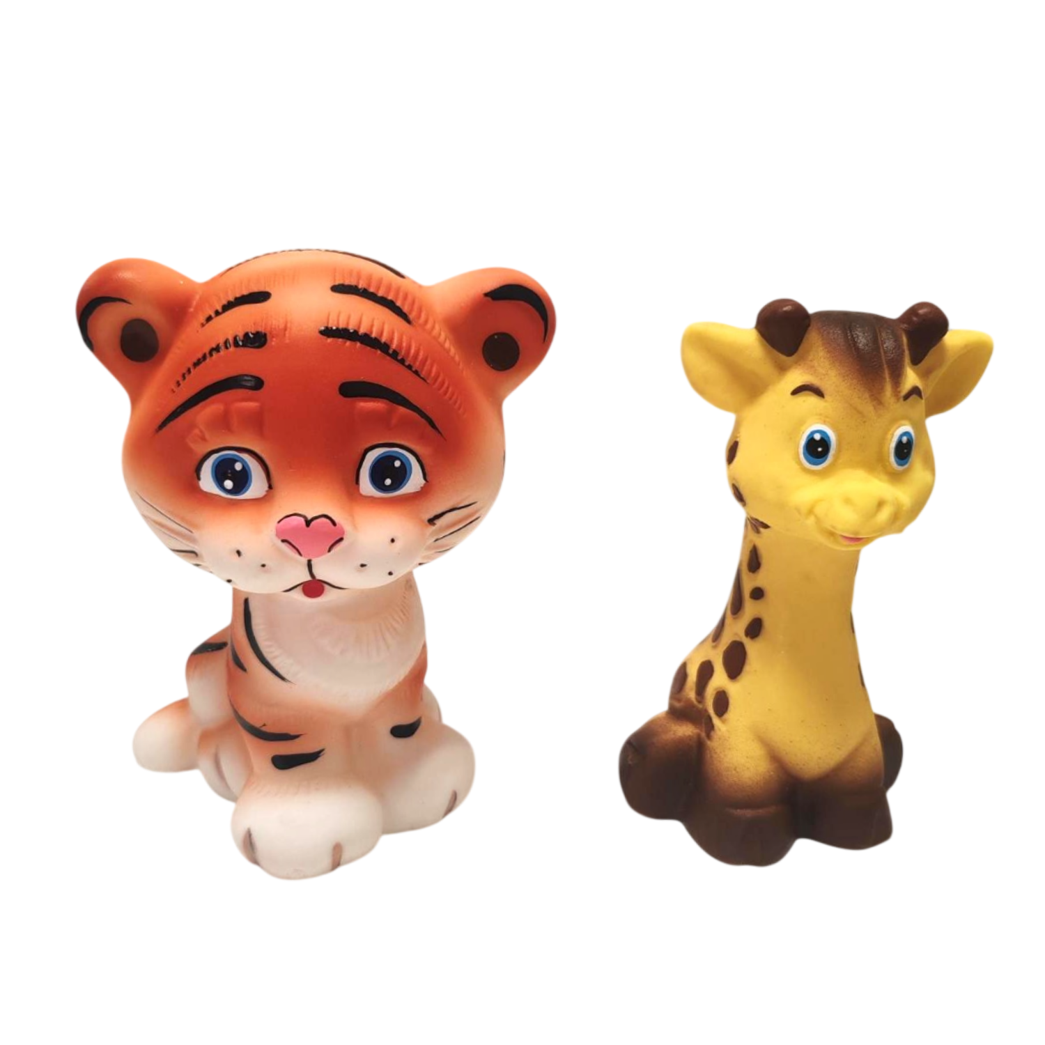 Игрушки для купания Жирафик и тигренок(2шт.) Игрушки для купания Жирафик и тигренок(2шт.)
